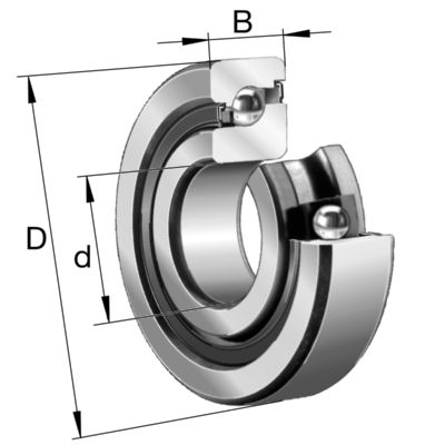 Axial Angular Contact Ball Bearings 7603025-2RS-TVP