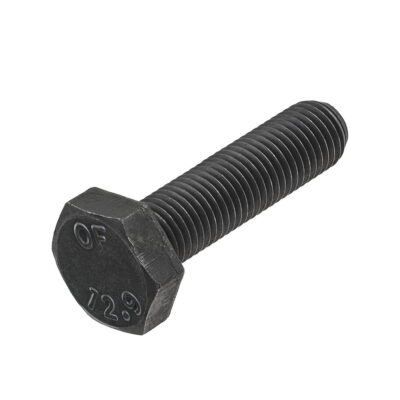 Hexagon head bolt, fully threaded, DIN 933, 12.9, Bl., M 14 x 40