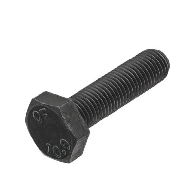 Hexagon head bolt, fully threaded, DIN 933, 10.9, Bl., M 14 x 65