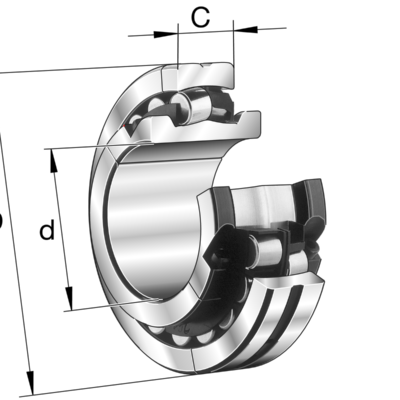 Spherical Roller Bearings 222S.215