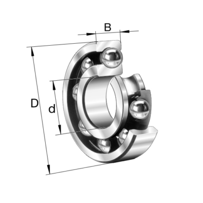 Radial Ball Bearings 6212 OPEN