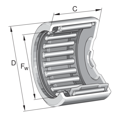 Needle Roller Bearings and Cage Assemblies BK2518-RS-L271