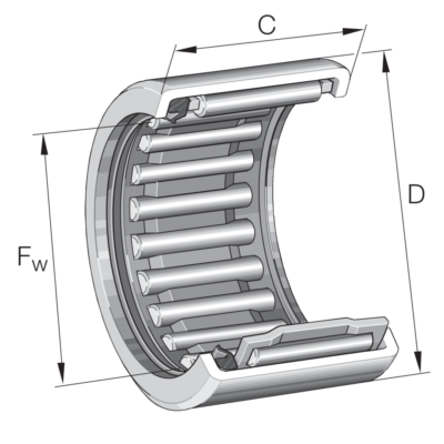 Needle Roller Bearings and Cage Assemblies HK1012-RS-FPM-B-L271