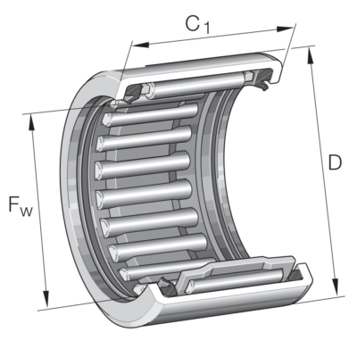 Needle Roller Bearings and Cage Assemblies HK1014-2RS-FPM-B-L271