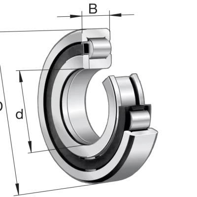 Precision Cylindrical Roller Bearings NUP326-E-XL-M1-C3