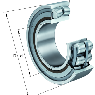 Spherical Roller Bearings WS22226-E1-XL-K-2RSR-C3
