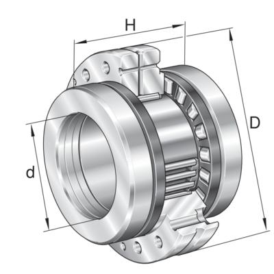 Needle Roller Axial Cylindrical Roller Bearings ZARF65155-TV-A