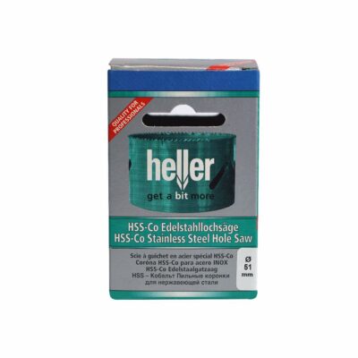 Cylindrical Hole Saw, HSS-Co Inox, HELLER, Ø 51 mm