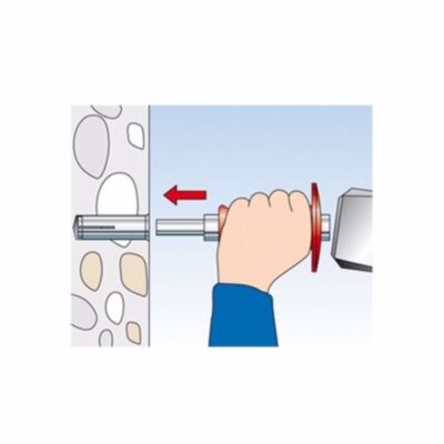 Tool for mounting a drop-in anchor MKT EMSH, with hand protection, M 8