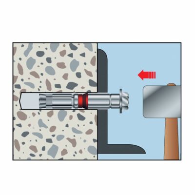 Certified high load sleeve anchor with nut, MKT SZ-B, Ø 10 x 77 / 10