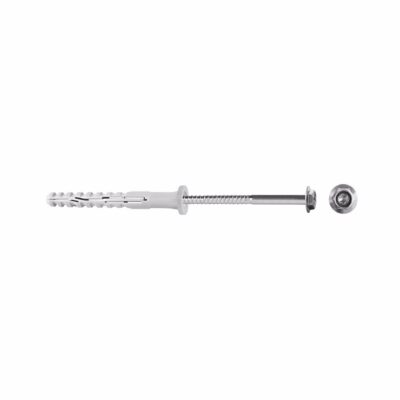 Multifunction frame plug (flat collar) with screw MFR SSK,Ø 8x80