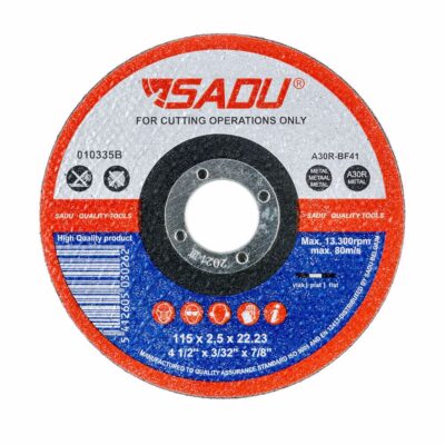 Saw blade for metal cutting  SADU A30R, Ø 115 x 2.5 x 22.23 mm