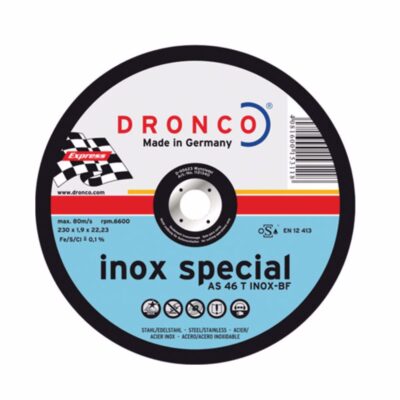 Saw blade for INOX cutting DRONCO Special AS46T INOX, Ø 115 x 1.6 x 22.23 mm