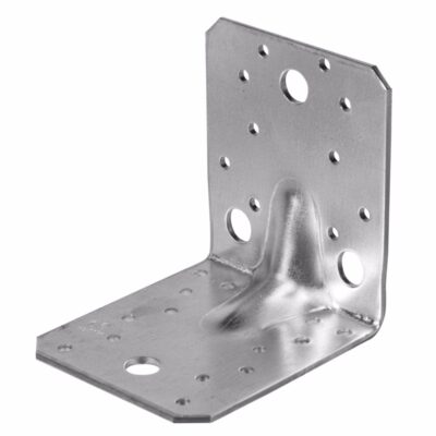 Heavy-duty angle bracket, ribbed WBS,tZn,53x53x40x1.5