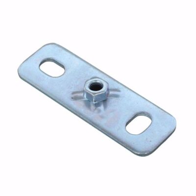 Wall mounting plate WP, vZn, M 10 / 120 x 40 mm