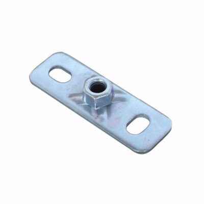 Wall mounting plate WP, vZn, M 10 / 80 x 30 mm