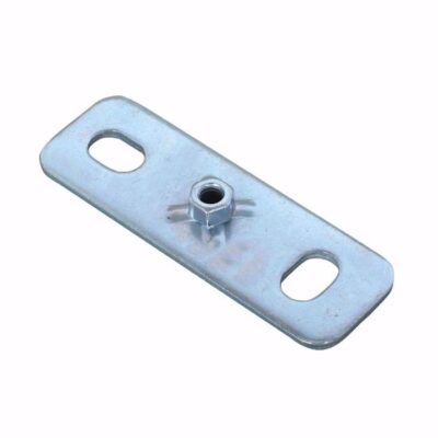 Wall mounting plate WP, vZn, M 8 / 120 x 40 mm