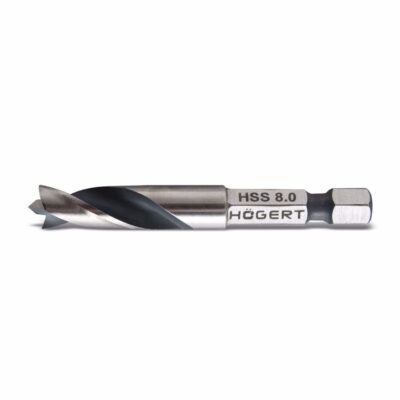 Drill bit for wood QuickBit, HOGERT, HSS, 1/4'', Ø 8 x 60 mm
