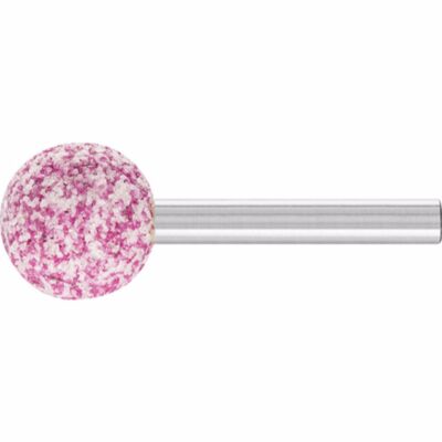 Mounted point (white / red) ball PFERD, Ø 16, P 30, shank 6 mm