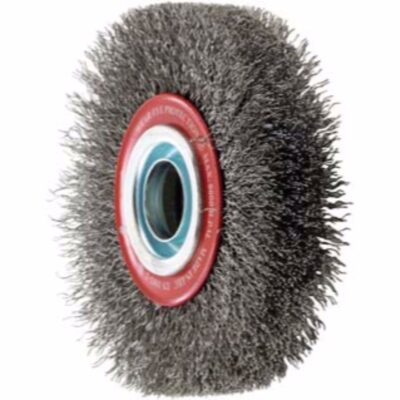 Wheel shaped wire brush for emery, FORUM, Ø 150 x 30 x 0.3 mm