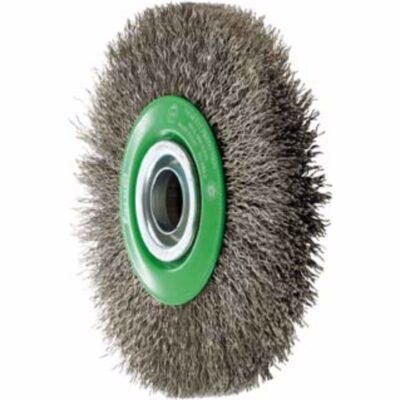 Wheel shaped wire brush for emery, INOX, FORUM, Ø 125 x 22 x 0.3 mm