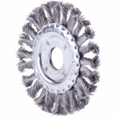 Wheel shaped wire brush for angle grinder, FORUM, INOX, Ø 125 x 13 x 0.5 mm