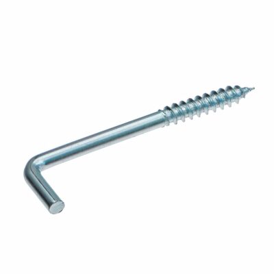 L - hook with screw for wood, vZn, H12 / Ø 2.8 x 30