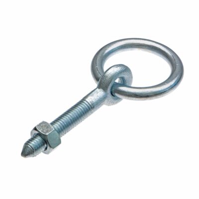 Ring with screw eye, metric thread, vZn, O45 / M 12 x 70