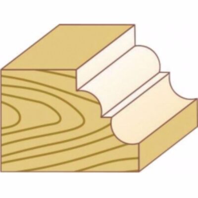 Profile router bit for wood with bearing FORTIS, HW, Ø 35, R 4.8 mm, shank 8 mm