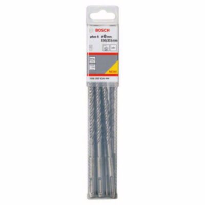 Hammer Drill Bit BOSCH, SDS Plus-5, Ø 8 x 215, 10 pcs