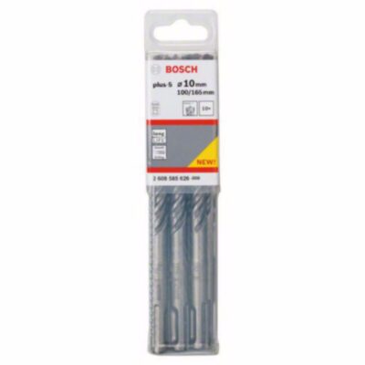 Hammer Drill Bit BOSCH, SDS Plus-5, Ø 10 x 165, 10 pcs