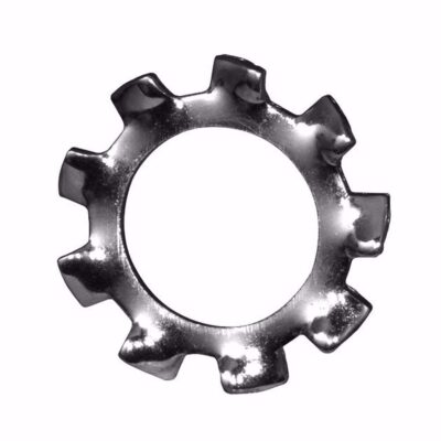 Toothed lock washer, external, DIN 6797A, Bl., M 6