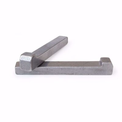 Taper key with gip head, DIN 6887, Stahl, Bl., 8 x 7 x 32