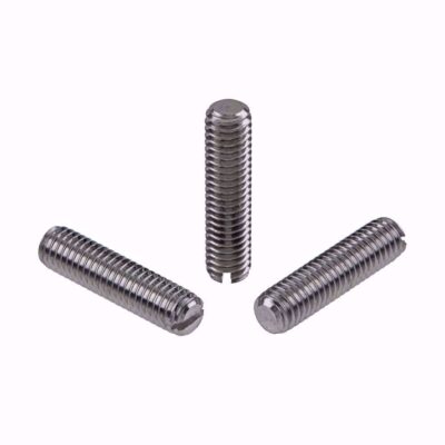 Slotted set screw, DIN 551, 14 H, Bl., M 8 x 60