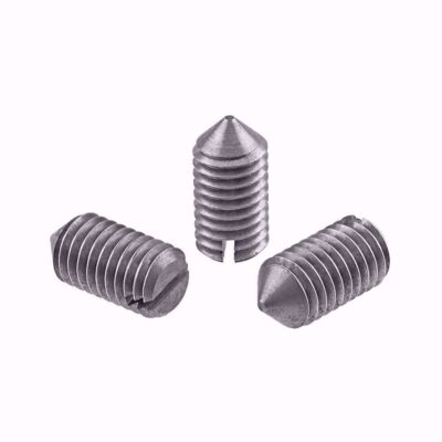 Slotted set screw, DIN 553, 14 H, Bl., M 6 x 6