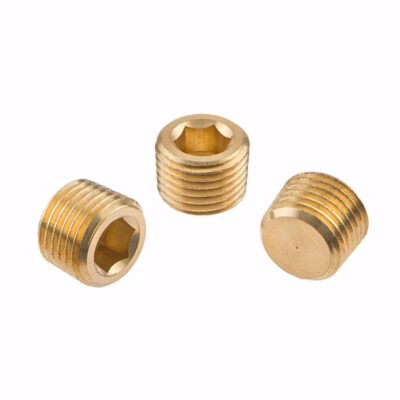 Hexagon socket screw plug, DIN 906, Messing, R 1 1/2'