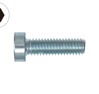 Thin head, hexagon socket cap screw, DIN 7984, 8.8,vZn, M 8 x 45