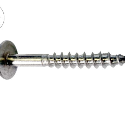 Wood screw with truss head