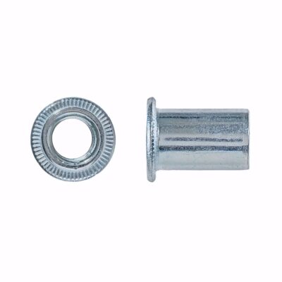 Blind rivet nut, cylindrical head, vZn, M 8 / ф 11 x 20
