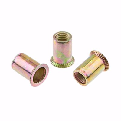 Blind rivet nut, countersunk cylindrical head, vZn, M 4 / ф 6 x 12