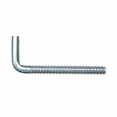 L - hook with metric thread, vZn, H32 / M 8 x 80