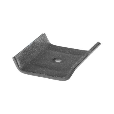 Saddle washer, EPDM, RAL 9006, 25mm, 27°