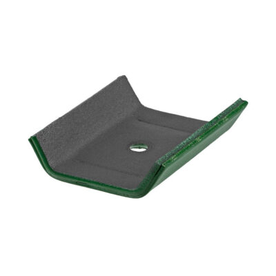 Saddle washer, EPDM, RAL 6001, 20mm, 29°