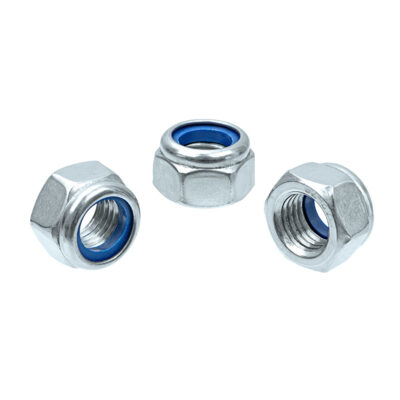 Hex lock nut, nylon insert, DIN 985, 10, vZn, M 20 x 1,5