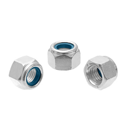 Hex lock nut, nylon insert, DIN 982, A2, M 8