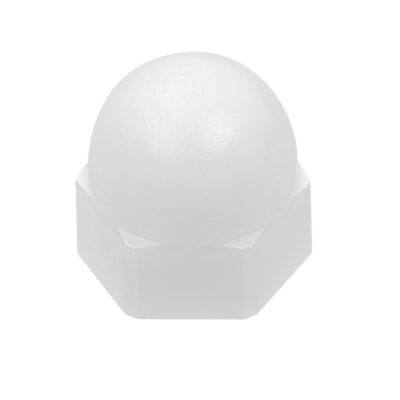 Hexagon domed cap nut, high, DIN 1587, PA 6.6, M 10