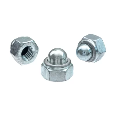 Hex lock cap nut, nylon insert