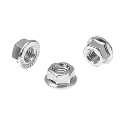 Hexagon flange nut with serration, DIN 6923, A2, M 6