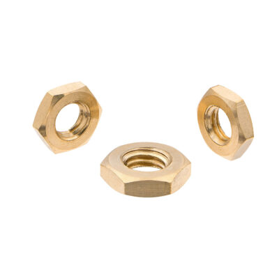 Thin nut, DIN 439, Brass, M 4