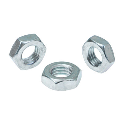 Hexagon jam nut, DIN 936 Links, 14H, vZn, M 27